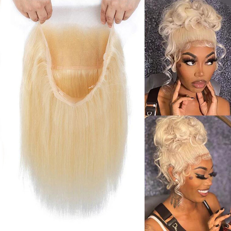 Stema 613 Blonde 360 Transparent Lace Virgin Hair Lace Frontal